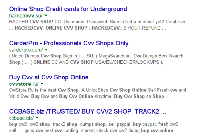 Online credit card shops - a numbers game