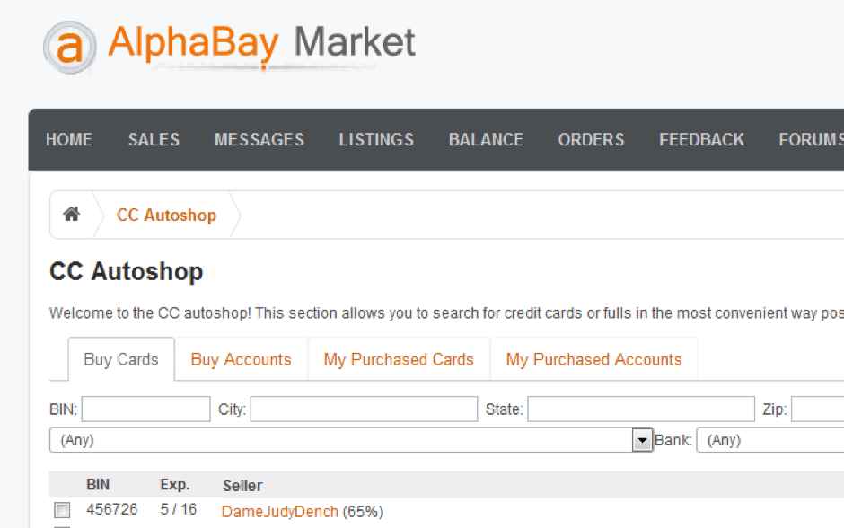 Alphabay market url