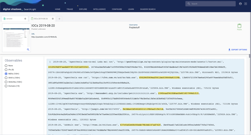 Emotet Returns How To Track Its Updates Digital Shadows - spambot byte roblox