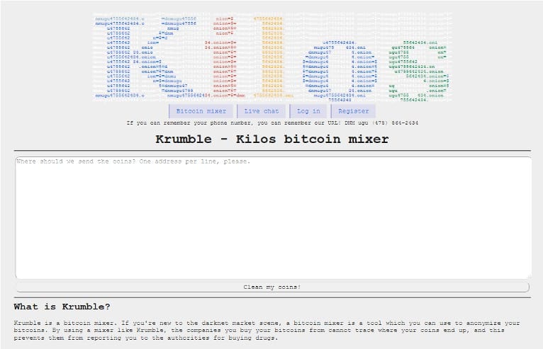 bitcoin mixer service krumble