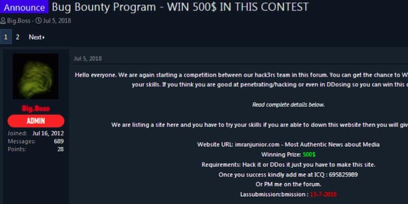 Competitions on English-language cybercriminal forums: A stagnant competition model?