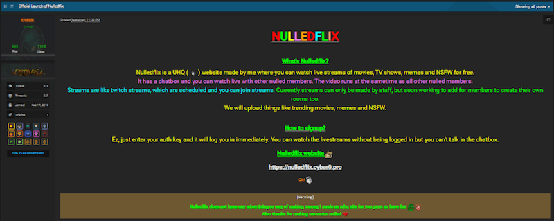 Download Introducing Nulledflix Nulled Forum S Own Streaming Service Digital Shadows