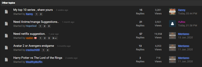 Nulled’s Movie section