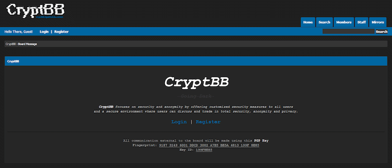 CryptBB homepage