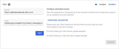 Configuring Okta