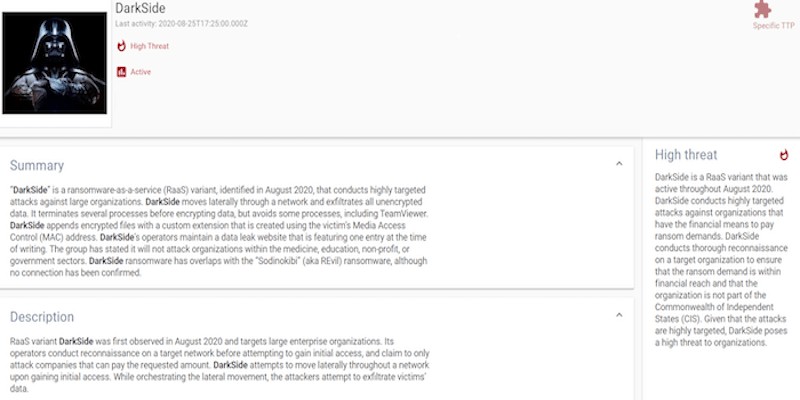 DarkSide: The new ransomware group behind highly targeted attacks
