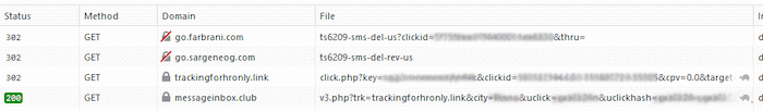 Connection to the tracking domain