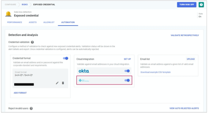 Azure AD integration for alert auto rejection