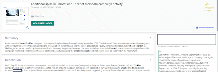 Emotet and Trickbot incident briefing