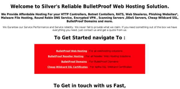 bullet proof hosting